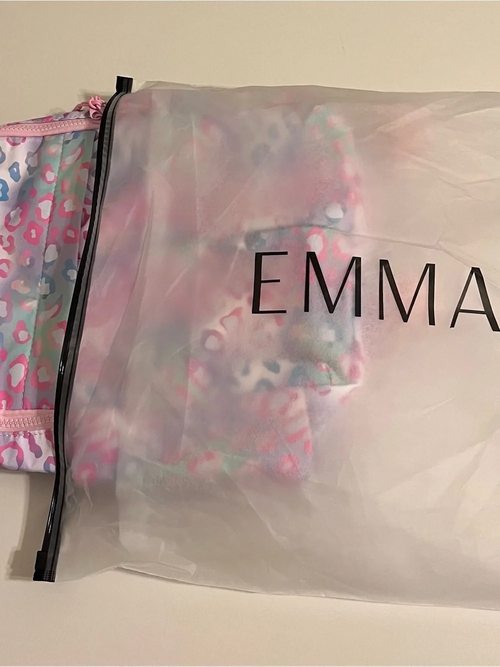 Pastel Leopard Print Backpack - Pink Multicolor